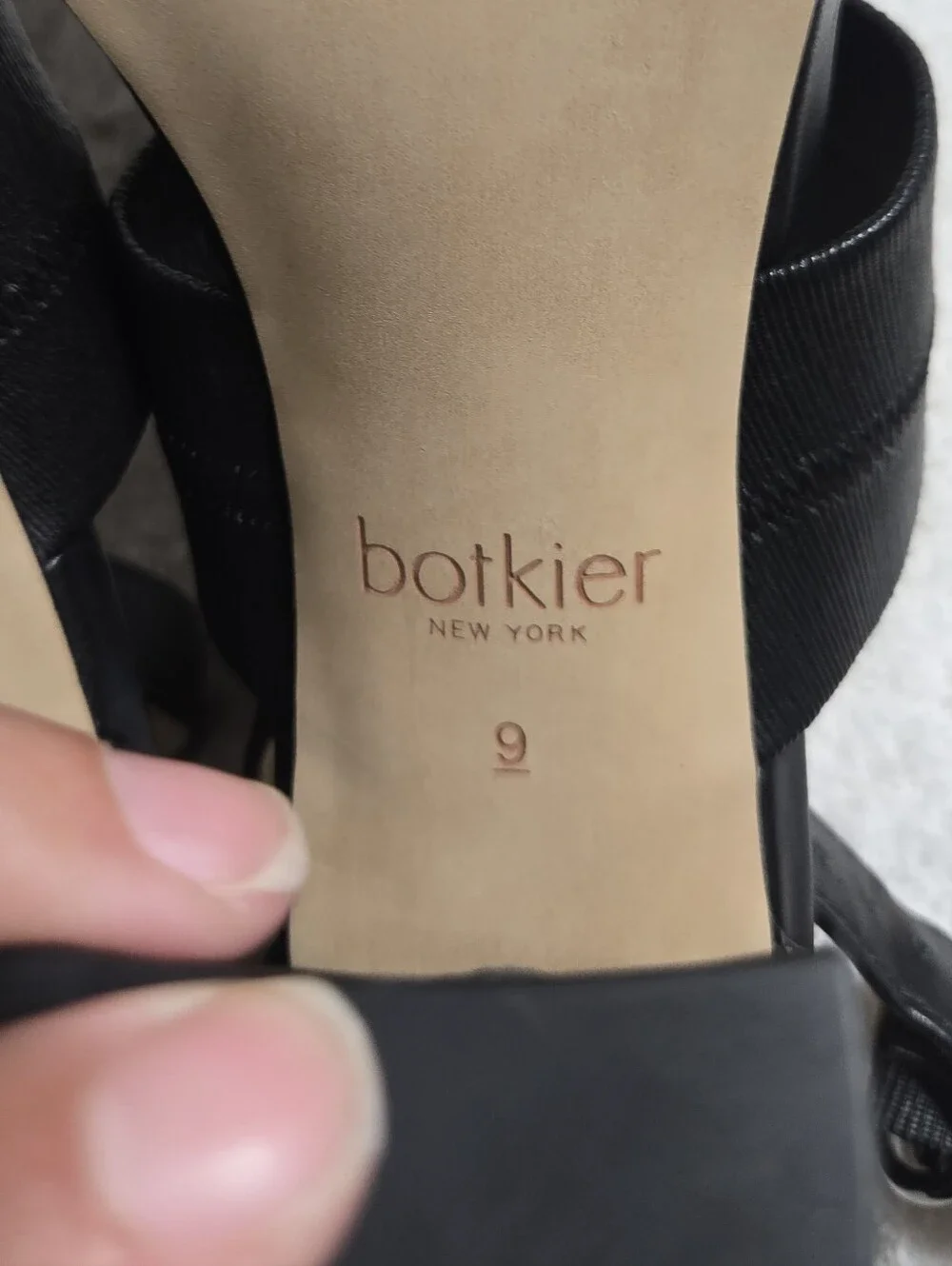 Botkier New York Gisella Black Ankle Strap Sandal Sz 9 Like New